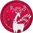 thumbnail image 1 of Dashing Prancer 7-inch Paper Plates 8 Per Pack, 1 of 1
