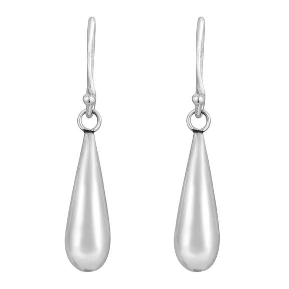 Dashing Shine Everyday Raindrop Sterling Silver Dangle Earrings