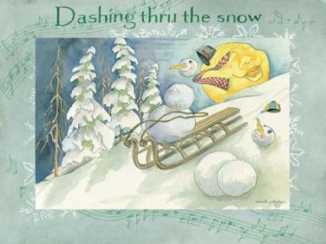 Dashing Through the Snow Canvas Art - Anita Phillips (18 x 24)