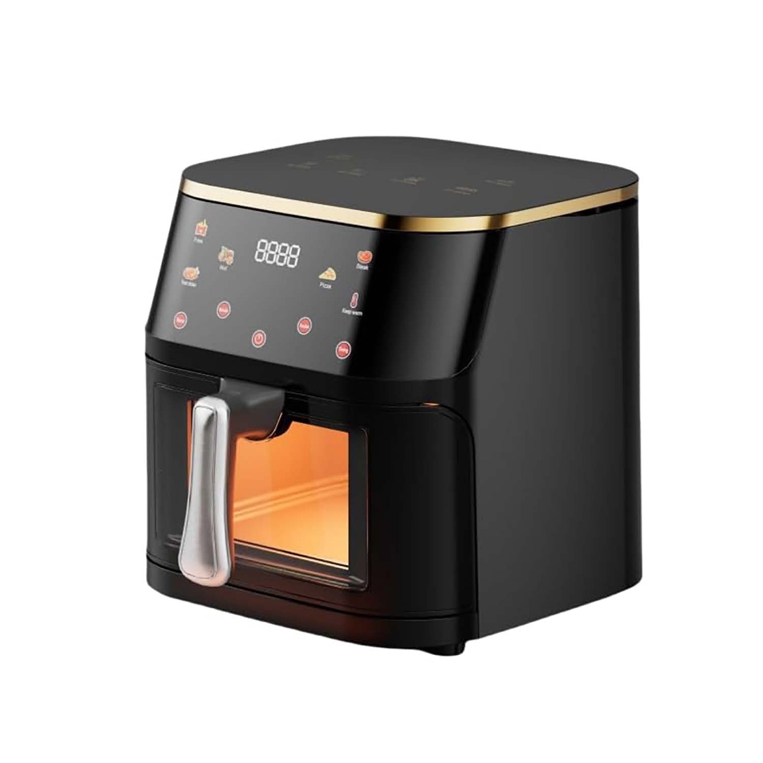 Dasnite Air Fryer, 10.57 Qt Capacity, Stainless Steel - Basket Divider