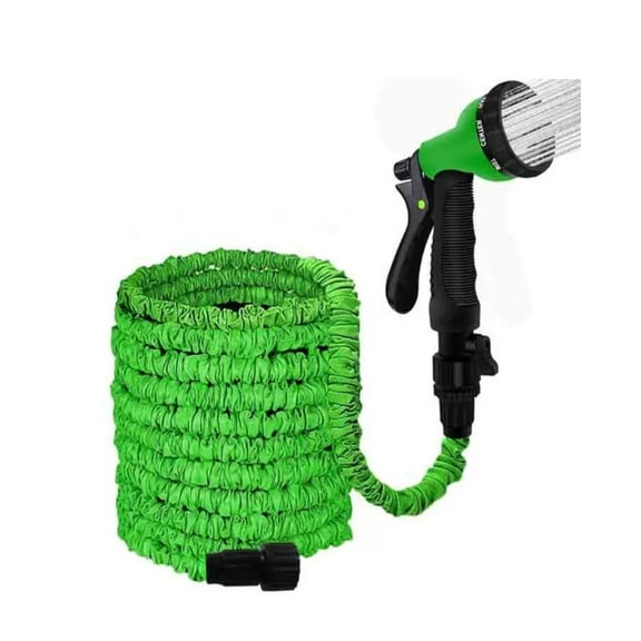 Dasoch 25ft Expandable Water Garden Hose- Flexible Garden Water Hose -Green (Patent)