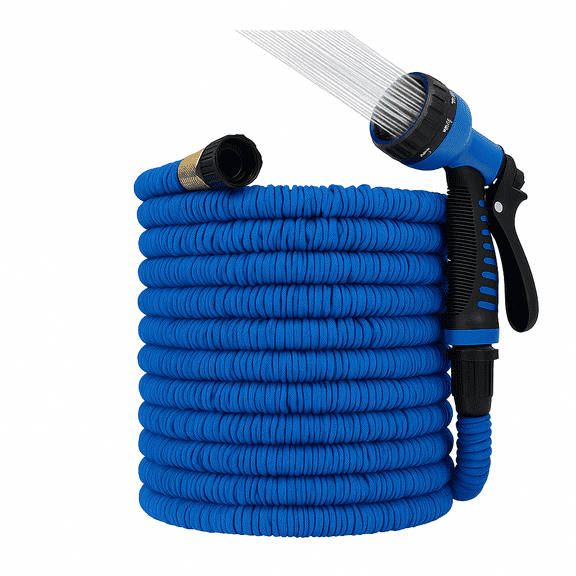 Dasoch Expandable Water Garden Hose 25ft Expanding Flexible Water Garden Hose with 7 Setting-Spray Nozzle