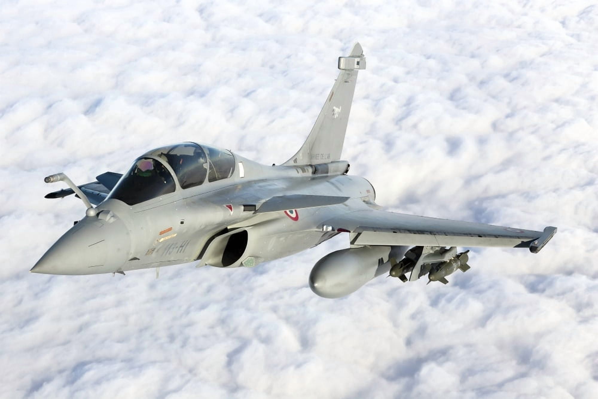 Dassault Rafale B of the French Air Force Canvas Art - Gert KromhoutStocktrek Images (18 x 12)