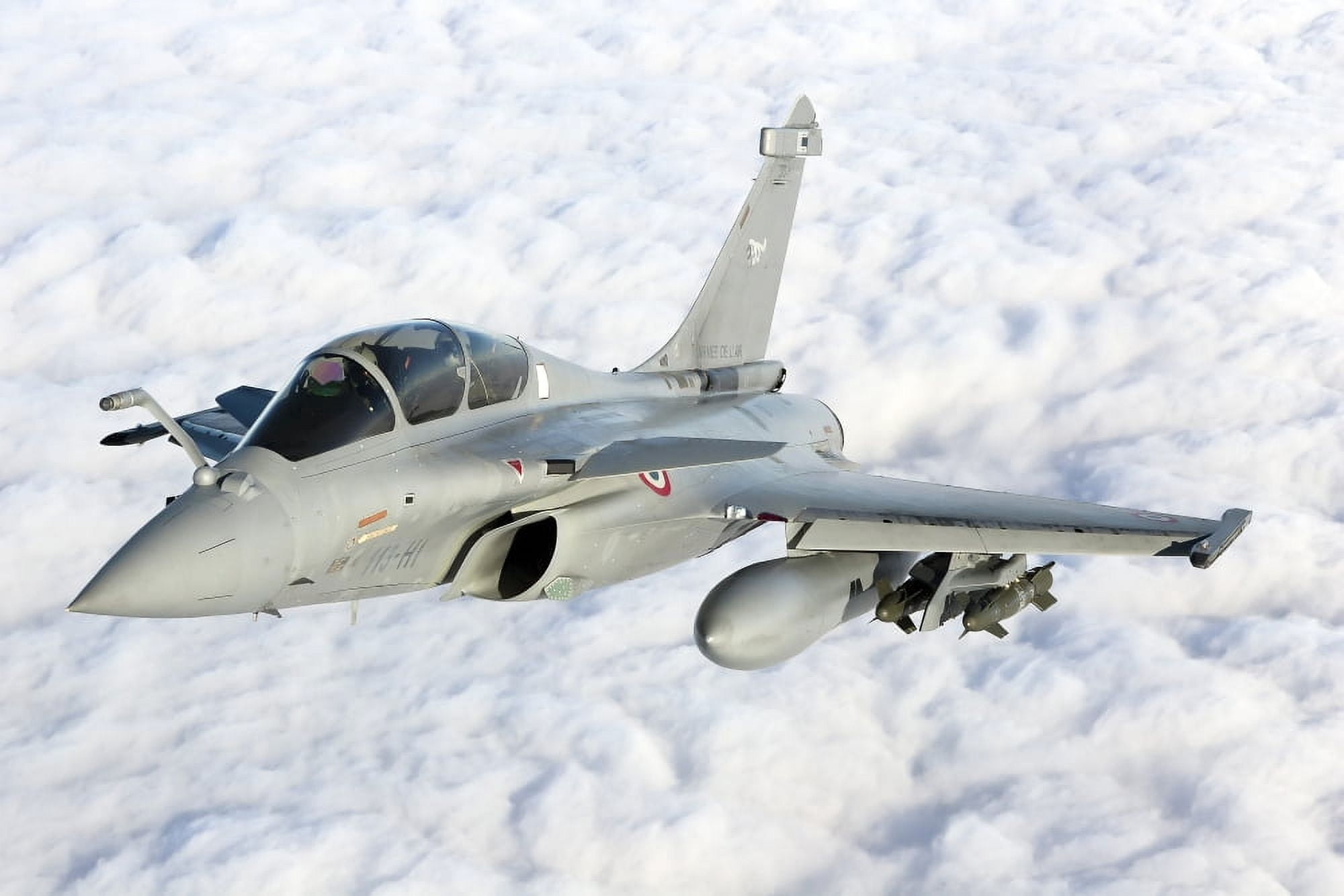 Dassault Rafale B of the French Air Force Canvas Art - Gert KromhoutStocktrek Images (35 x 23)