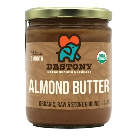 Organic Raw Almond Butter, 16 oz