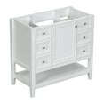 thumbnail image 1 of Dasun 36" Bathroom Vanity without Sink, Cabinet Base Only, One Cabinet and three Drawers, White, 1 of 5