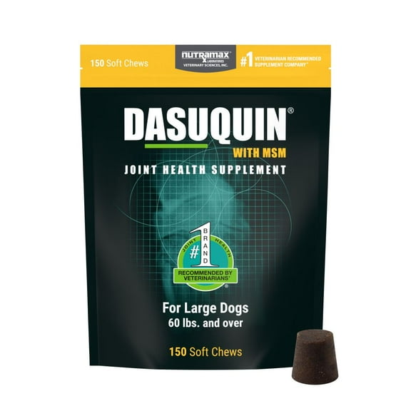 Nutramax Dasuquin for Large Dogs, Joint Health Supplement, Contains Glucosamine for Dogs, Plus Chondroitin, ASU, MSM and More, Supports Healthy Joints, Soft Chews, 150 Count