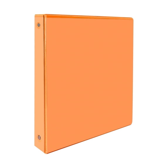 Dasuuxi 3 Ring Binder, Binders with Round Metal Rings, 1''Durable Binders Holds Us Letter Size 9.8'' X 11'' Paper - Versatile Binders for Office, Home(Orange)