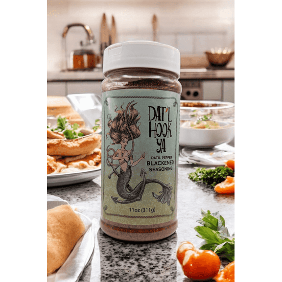 Dat'l Hook Ya Datil Pepper Blackened Seasoning, Gluten-Free, 2 Pack, 11oz