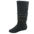 thumbnail image 1 of Data-1 Women's Fashion Slip On Pull Up Slouch Comfort Casual Flat Heel Mid Calf Round Toe Boots, 1 of 3