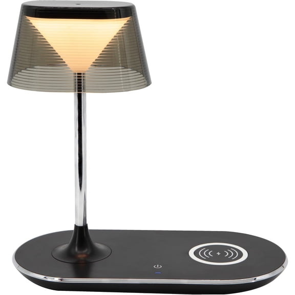Data Accessories Company MP-328 LED Desk Lamp - Qi Wireless Charging, USB Charging, Dimmable, Touch-activated, Adjustable Brightness - 350 lm Lumens - Metal, Plastic - Desk Mountable - for Desk,...
