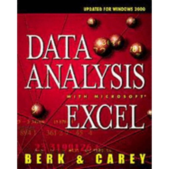 Pre-Owned Data Analysis with Microsoft Excel: Updated for Office 2000 (Paperback) 0534362788 9780534362782