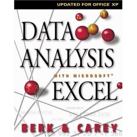 Pre-Owned Data Analysis with Microsoft Excel: Updated for Office XP [With CDROM] (Paperback) 0534407145 9780534407148