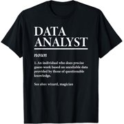 Data Analyst Definition Data Scientist Data Science Expert T-ShirtMen and women can wear, black T-shirts, gifts. Age M,L XL 2XL, 3XL, 336XL