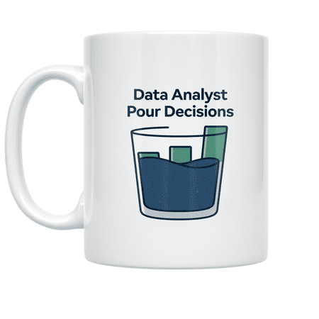 Data Analyst Pour Decisions - Data Enthusiast - 11 oz Ceramic Coffee Mug