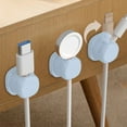 thumbnail image 1 of Data Cable Organizer | Self-Adhesive Cord Management Clips for Desk & Home Office | Flexible Pvc & Silicone Wire Holders | 3-Pack Cable Organizers for -Free Setup, 1 of 4