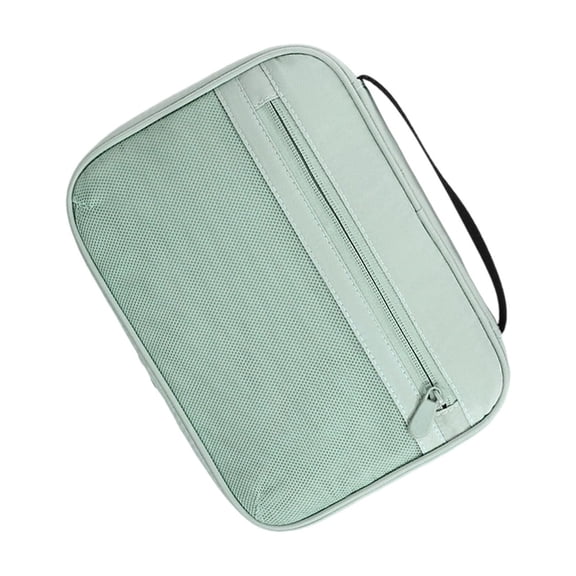 Data Cable Storage Bag, Travel Mouse and Mobile Phone Organizer Featuring Multi-Purpose Design for Cosmetics and Tech Accessories, Green Color Portable Pouch for Daily Use and Travel