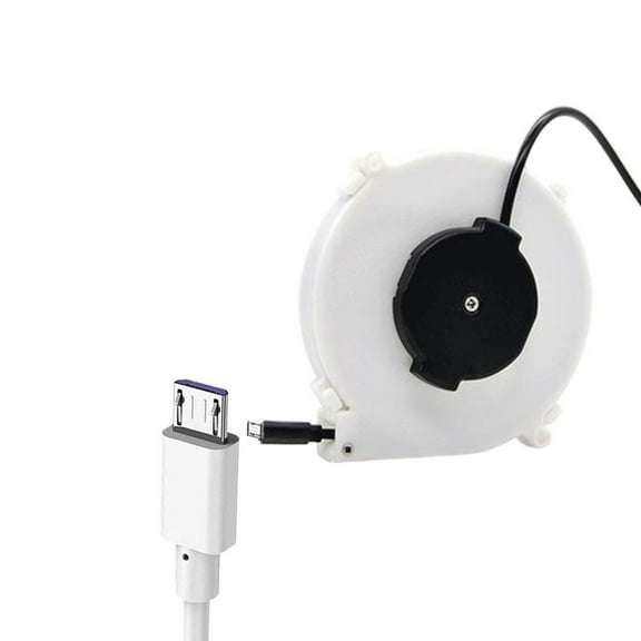 Data Cable Winding Reel Charging Cable Automatic Retractable Power Cord Reel 1 To 3 Meters Reel Reel 122*20 Mm For Camping
