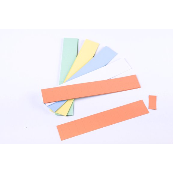 MasterVision Data Card Replacement Inserts Assorted Colors Accessories 1 inch X 2 inch 1000 pack