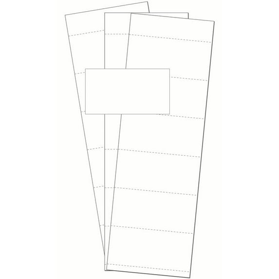 Data Card Replacement Inserts, White, Accessories, 3" X 1.75", 500 pack