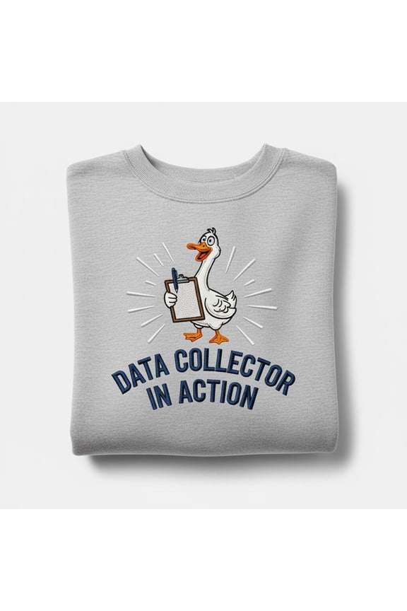 Data Collector In Action Goose Embroidered Hoodie, Behavior Analyst RBT BCBA Data Collection Shirt, Funny Behavioral Psychology Gift
