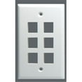 thumbnail image 1 of Data-Comm Electronics DAT20-3006-IV 6 Port - Keystone Wall Plate, 1 of 1
