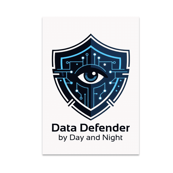 Data Defender Cybersecurity Wall Art - Tech Enthusiast - 13x19 Poster Print