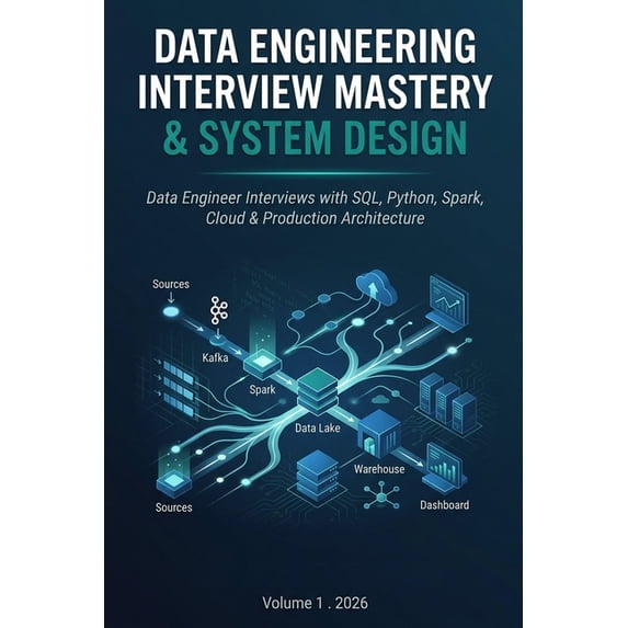 Data Engineering Data Engineering Interview Mastery & System Design: Data Engineer Interviews with SQL, Python, Spark, Cloud & Production, (Paperback)
