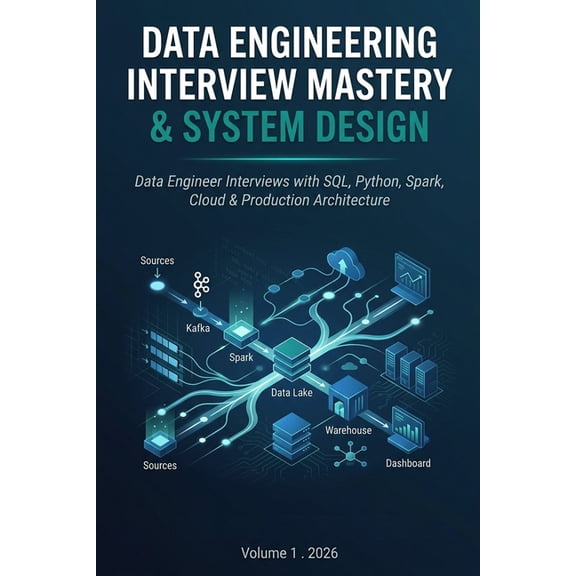 Data Engineering Data Engineering Interview Mastery & System Design: Data Engineer Interviews with SQL, Python, Spark, Cloud & Production, (Paperback)