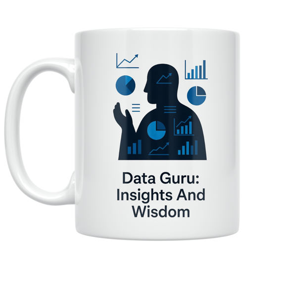 Data Guru Insights And Wisdom - Data Analyst - 11 oz Ceramic Coffee Mug