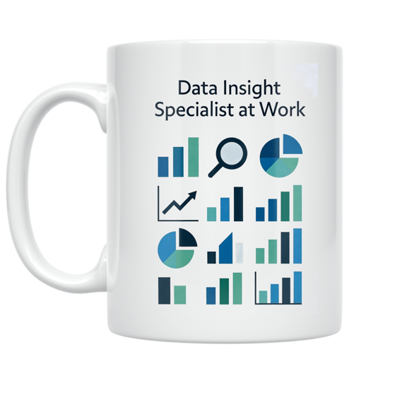 Data Insight Specialist at Work - Data Analytics Enthusiast - 11 oz Ceramic Coffee Mug