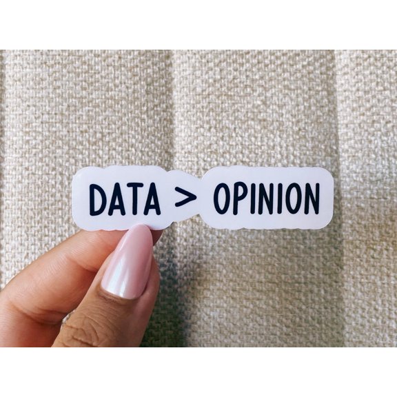 Data Opinion Math Tech Math Teacher Office Cool Math Data Sticker