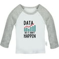 thumbnail image 1 of Data Or It Didn't Happen Funny T shirt For Baby, Newborn Babies T-shirts, Infant Tops, 0-24M Kids Graphic Tees Clothing (Long Gray Raglan T-shirt, 0-6 Months), 1 of 4