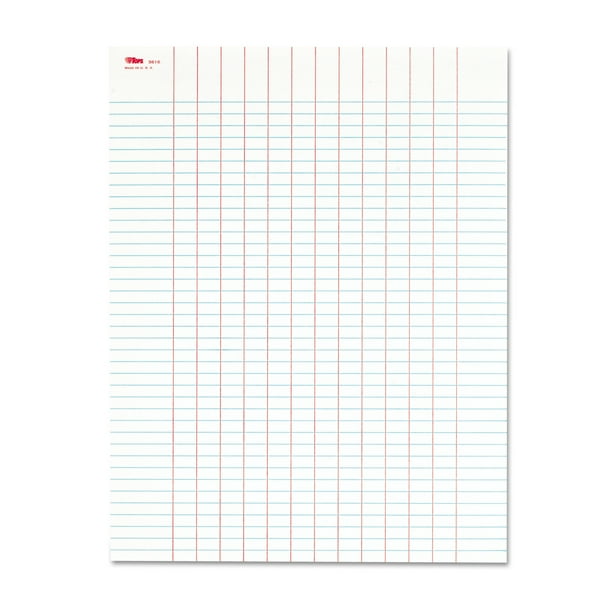 Data Pad with Plain Column Headings, Data/Lab-Record Format, 13 Columns, 8.5 x 11, White, 50 Sheets Data Pad with Plain Column Headings, Data/Lab-Record Format, 13 Columns, 8.5 x 11, White, 50 Sheets