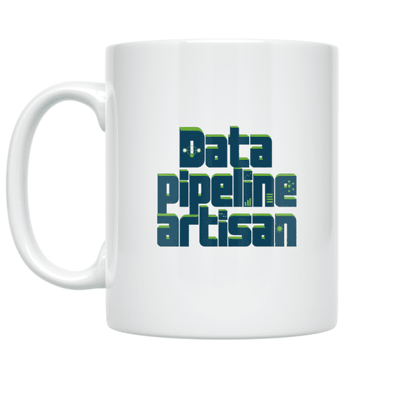 Data Pipeline Artisan Design - Data Engineer - 11 oz Ceramic Coffee Mug