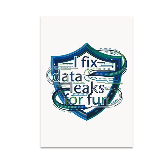 Data Protection Wall Art - Tech Enthusiast - 13x19 Poster Print