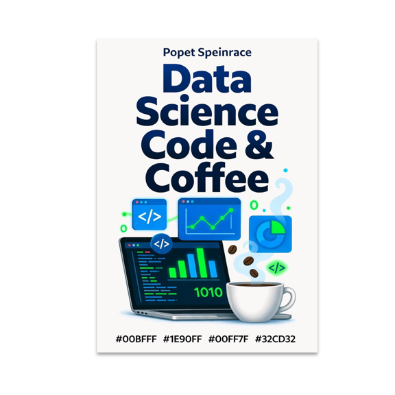 Data Science Code & Coffee Wall Art - Tech Enthusiast - 13x19 Poster Print