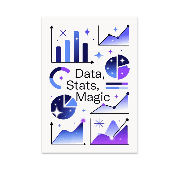 Data Wall Art - Data Science Enthusiast - 13x19 Poster Print