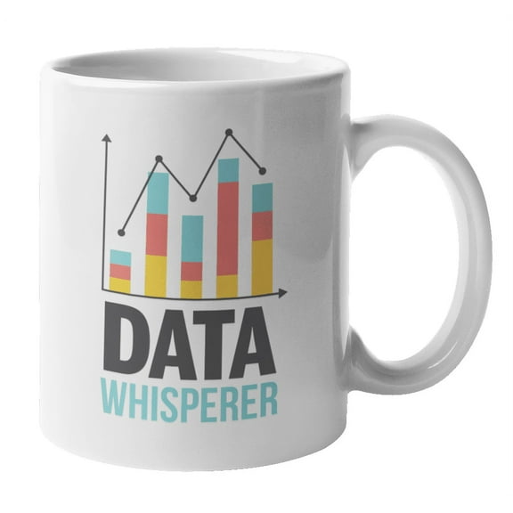 Data Whisperer, Data Analyst, Scientist or Engineer Coffee & Tea Gift Mug Cup (11oz)