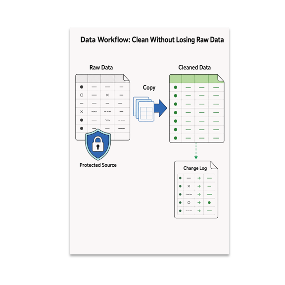 Data Workflow Educational Reference - Computer Lab Decor - 13x19 Poster Print