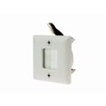 thumbnail image 1 of Monoprice 1 3/4" Cable Pass-Through Hole Saw Plate, White, 1 of 2