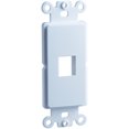 thumbnail image 1 of DataComm 20-5142 Faceplate; (1) Keystone, White, 1 of 4
