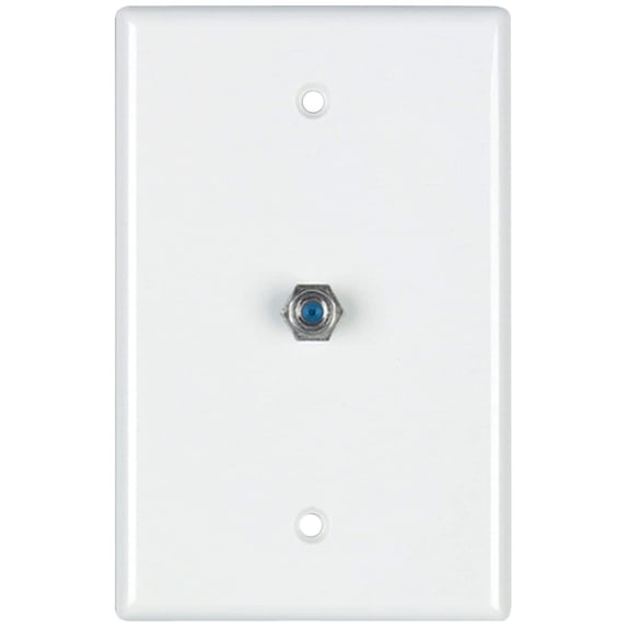 DataComm Electronics 32-2024-WH 2.4 GHz Coaxial Wall Plate (White)