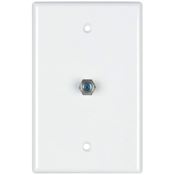 DataComm Electronics 32-2024-WH 2.4 GHz Coaxial Wall Plate (White)