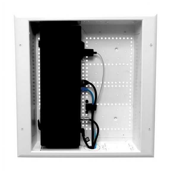 DataComm Electronics 45-8011-1P Connected Media Box with Power Receptacle