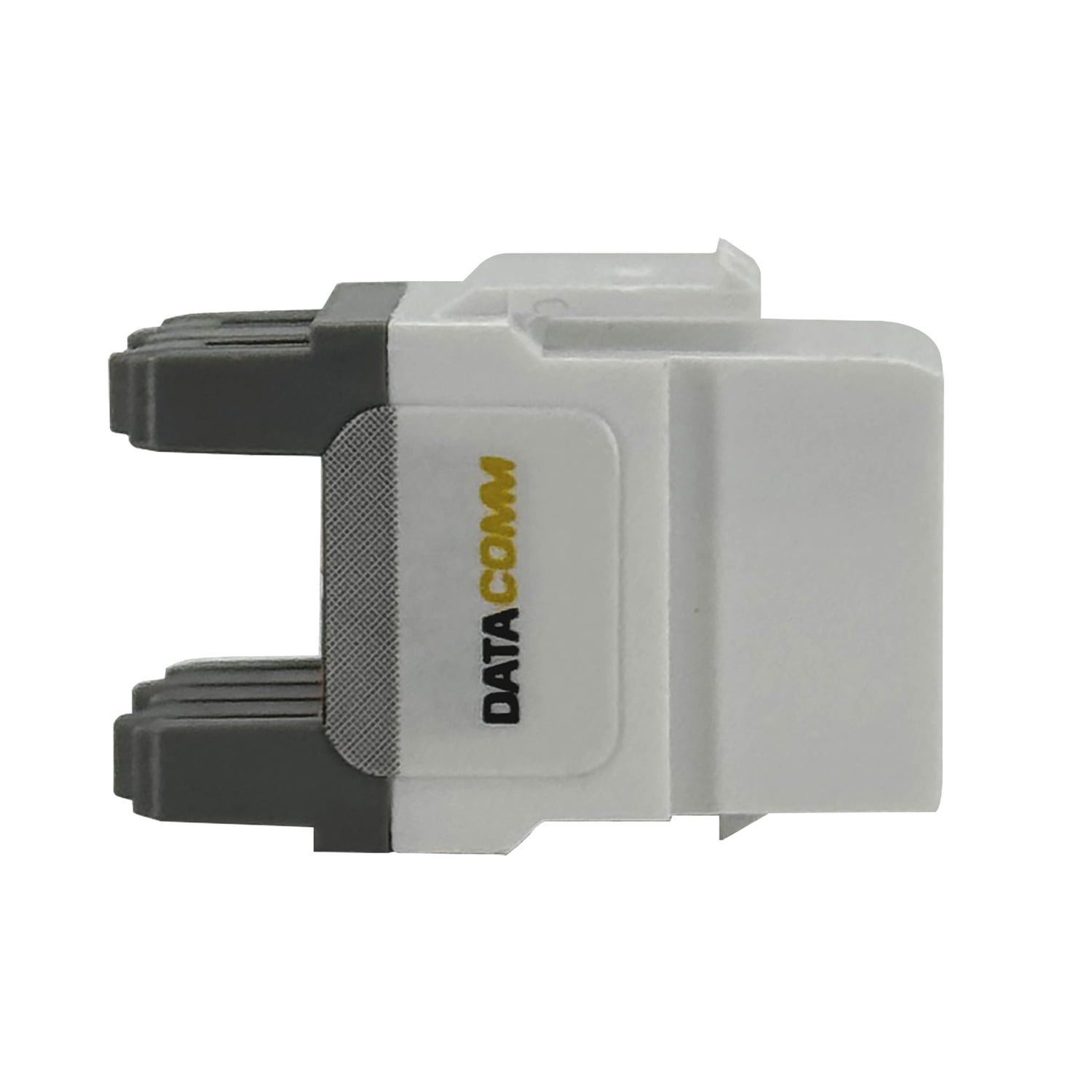 DataComm Electronics CAT-6 Data Jack, 180° Configuration, Ultra White ...