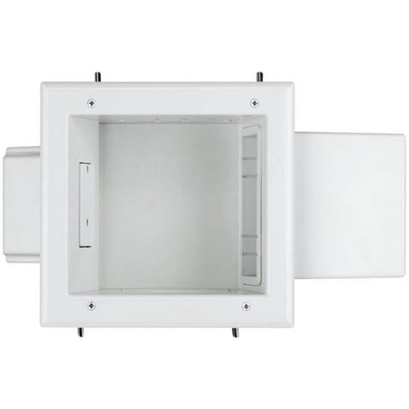 DataComm Expandable Media Box with Duplex Receptacle (45-0051-WH)