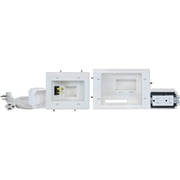 DATACOMM ELECTRONICS 45-0024-WH Recessed Pro-Power Kit with Straight Blade Inlet
