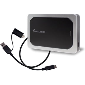 DataLocker DL4 FE DL450-1TB-FE 1 TB Portable Rugged Hard Drive - External - TAA Compliant - Notebook Device Supported - USB 3.2 (Gen 1), USB 2.0, USB Type C - 150 MB/s Maximum Read Transfer Rate - ...