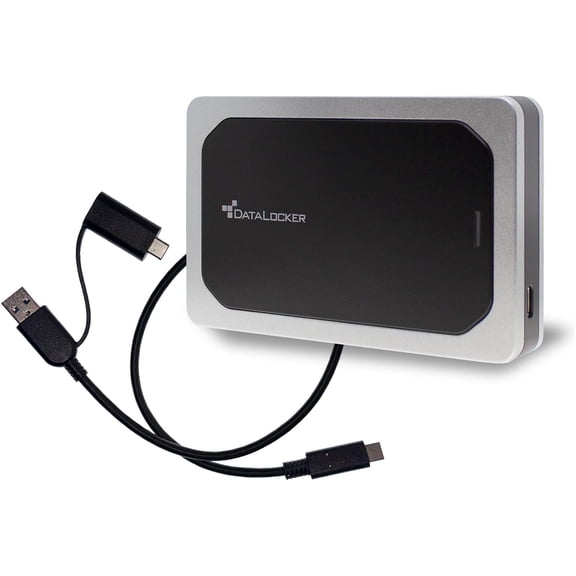 DataLocker DL4 FE DL450-1TB-FE 1 TB Portable Rugged Hard Drive - External - TAA Compliant - Notebook Device Supported - USB 3.2 (Gen 1), USB 2.0, USB Type C - 150 MB/s Maximum Read Transfer Rate - ...